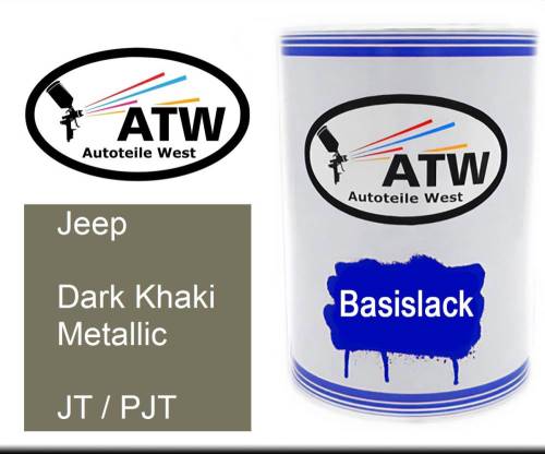 Jeep, Dark Khaki Metallic, JT / PJT: 500ml Lackdose, von ATW Autoteile West.